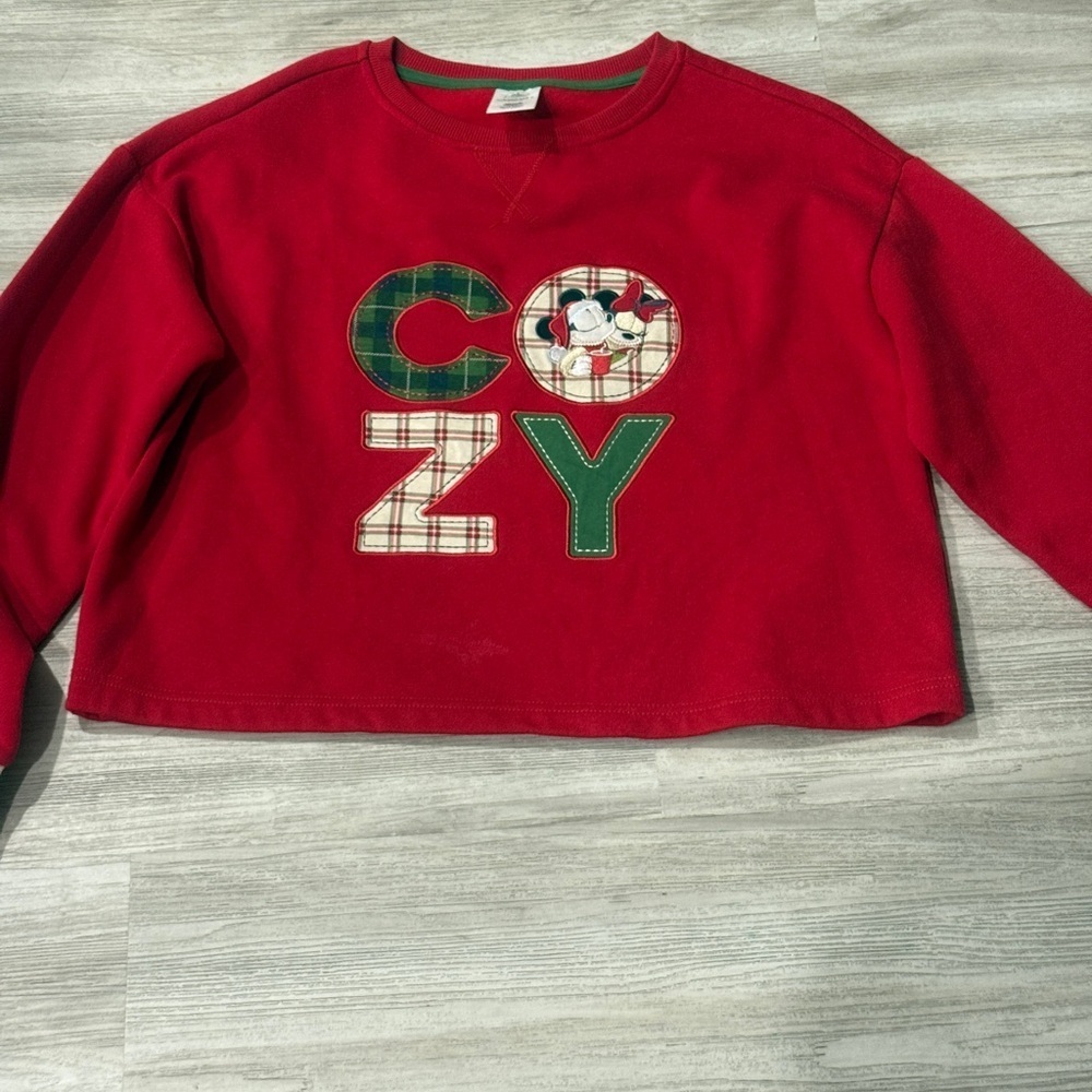 Disney Red Cozy Kids Sweatshirt‎ - Picture 2 of 7